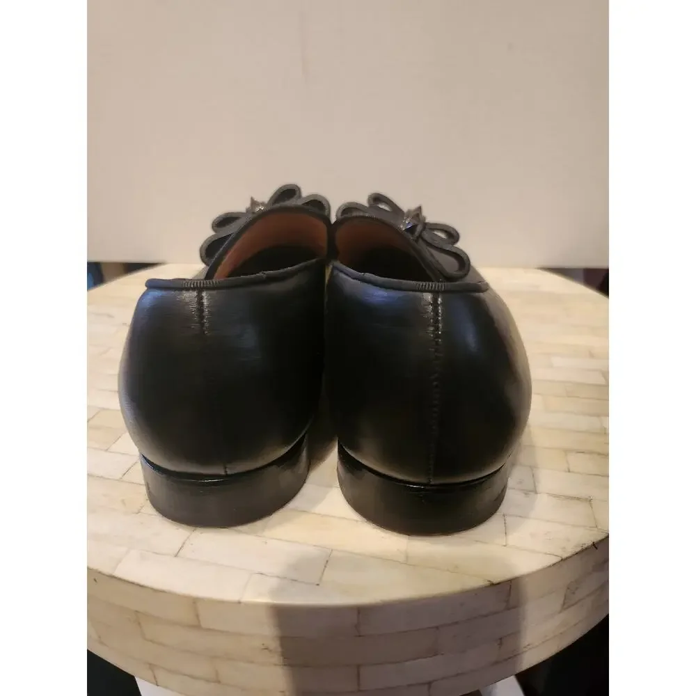 Christian Louboutin black leather loafers size 45